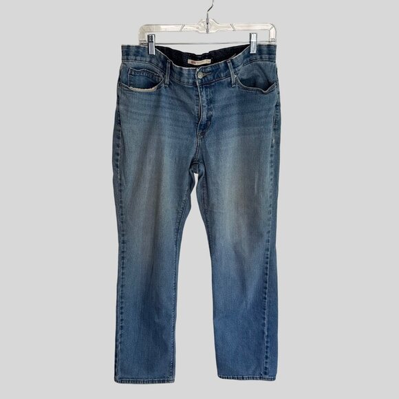 Levi Strauss & Co 525 Women's Perfect Waist Straight Leg Jeans Denim Size 14 - Picture 1 of 10